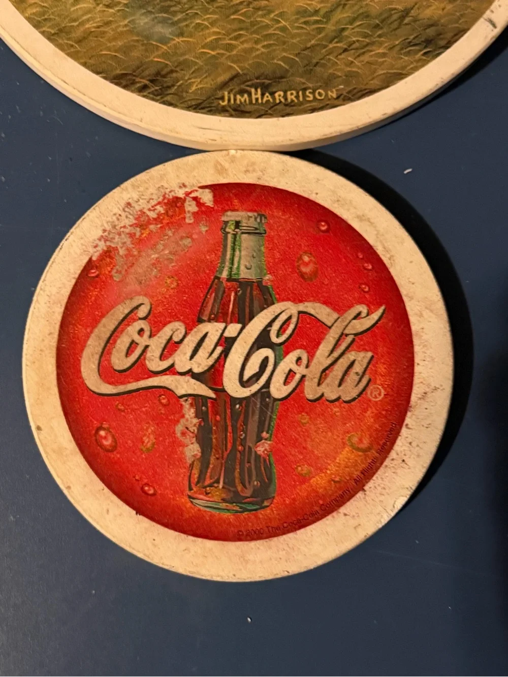 Vintage Lot of 4 Coca Cola Coasters